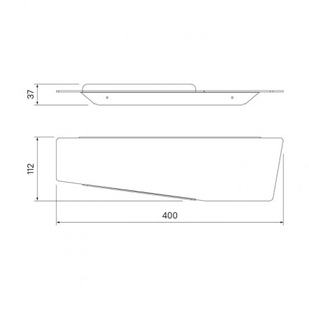 Полка IDDIS для ванной комнаты металл, хром / SLISC00i44