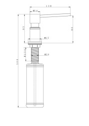 Дозатор для мыла Paulmark 350 мл хром / D003-401
