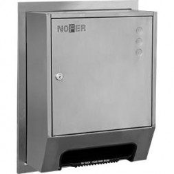 Диспенсер для бумажных полотенец Nofer в рулонах, автоматический, металл матовая сталь / 04035.REC.S