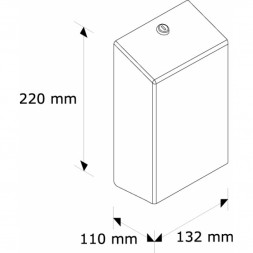 Держатель для листовой туалетной бумаги MERIDA STELLA металл хром / PT5C (ПТ5С)