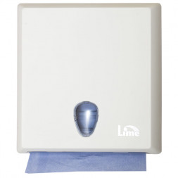 Диспенсер для бумажных полотенец Z сложения пластик белый Lime A70610EBS