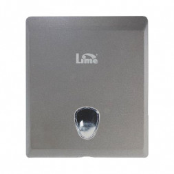 Lime 927001 Диспенсер бумажных полотенец Z-сложения пластик серебро