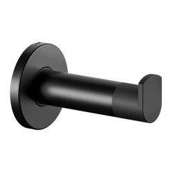 Крючок Keuco PLAN одинарный с упором на дверцы латунь черный / 14911370000