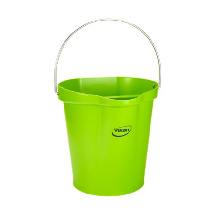 Ведро Vikan 12 л пластик лаймовое / 568677