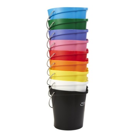 Ведро Vikan 12 л пластик лаймовое / 568677