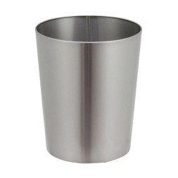 Урна для мусора NOFER без крышки металл матовая сталь 6 л / 14097.S