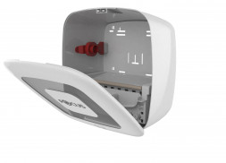 Диспенсер для бумажных рулонных полотенец с автоматическим отрывом Focus 8077062 / от батареек / белый