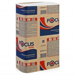 Бумажные листовые полотенца Z-сложения Focus Extra 5069958/5044994 (пач.)