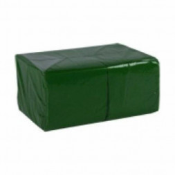 Салфетки столовые Lime 24x24 / 2 слоя / темно-зеленый / арт. 510600 (пач.)