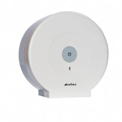Диспенсер для средних рулонов туалетной бумаги пластик белый Ksitex TH-507W