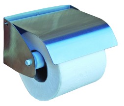 Держатель для туалетной бумаги с крышкой металл матовая сталь Mediclinics Medisteel / AI0129CS