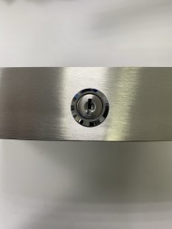 Диспенсер покрытий для унитаза с замком WisePro металл Матовая сталь / 77-33