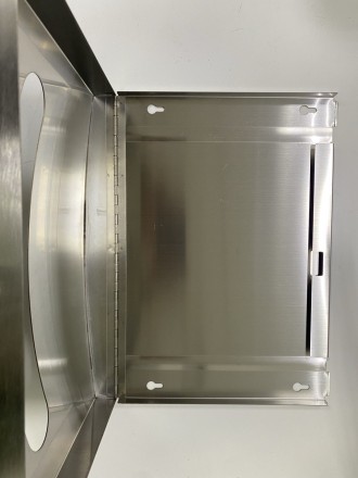 Диспенсер покрытий для унитаза с замком WisePro металл Матовая сталь / 77-33