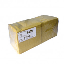 Салфетки столовые Lime 24x24 / 2 слоя / желтый / арт. 510800 (пач.)