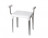 Стул-кресло для ванной Klimi M-KV24-01 / с подлокотниками / алюминий / пластик