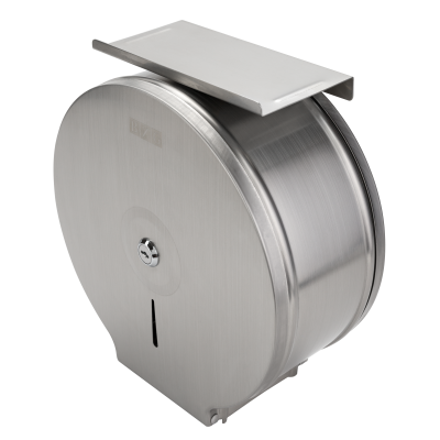 Диспенсер для средних рулонов туалетной бумаги металл матовая сталь PD-5005A NEW