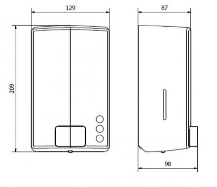 Дозатор для мыла Nofer / 03043.W