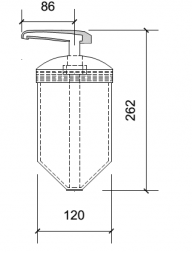 Дозатор для жидкого мыла Nofer / 03008.W