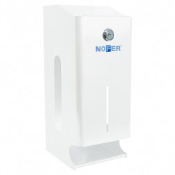 Диспенсер туалетной бумаги для стандартных рулонов металл белый NOFER 05101.W