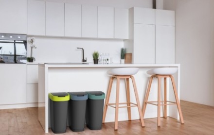 Контейнер для мусора Rotho Swing TWIST 25 л светло-зеленый / 1754405070