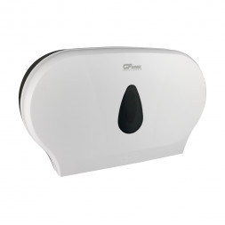 GFmark 928-11 Диспенсер для туалетной бумаги на 2 рулона для средних рулонов пластик белый 