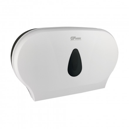 GFmark 928-11 Диспенсер для туалетной бумаги на 2 рулона для средних рулонов пластик белый