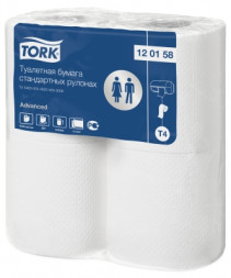Туалетная бумага в стандартных рулонах Tork Advanced T4 120158 (рул.)