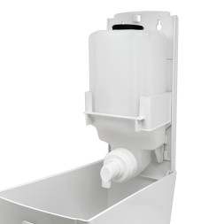 Дозатор для жидкого мыла HOR X12 нажимной 1,2 л пластик белый / HOR-42110602