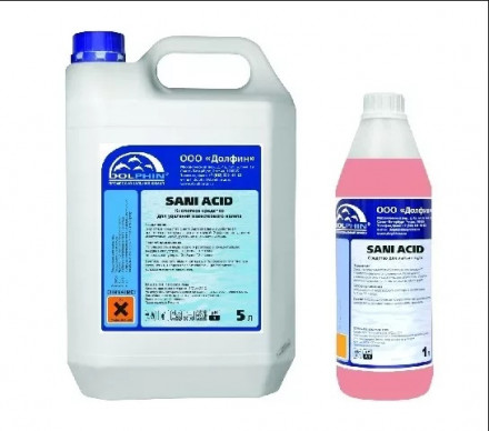 Dolphin Sani Acid Кислотное средство для удаления известкового налета D011-1