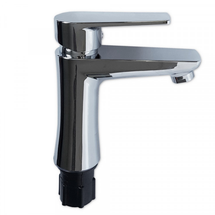 BRIMIX 596 Пластиковый хромированный шаровый смеситель на раковину ...