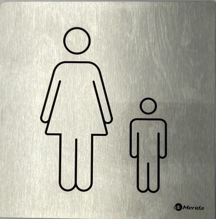 Табличка Merida &quot;Детский туалет&quot; / GSM011.R
