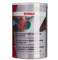 SONAX 493541 Полировочный круг зеленый 80 (средний) / ProfiLine / упак - 6 шт