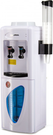 Кулер для воды Aqua Work белый нагрев есть, охлаждение электронное / 0.7-LDR/SF+F