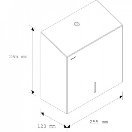 Диспенсер MERIDA STELLA для бумажных полотенец Z-сложения металл матовая сталь / AEM101.L