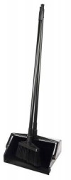 Комплект для подметания SYR: открытый совок с гребнем, щетка, 2 ручки черный / 992701 
