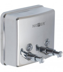 Дозатор для мыла Nofer с двумя кранами / 03005.B