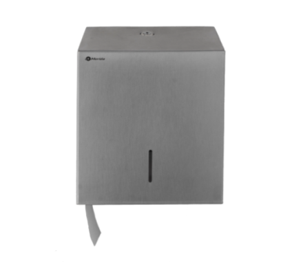 Диспенсер MERIDA STELLA R для средних рулонов туалетной бумаги металл матовая сталь / BSM203.R