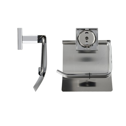 Держатель туалетной бумаги с экраном GFmark металл Хром / 84003