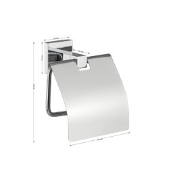 Держатель туалетной бумаги с экраном GFmark металл Хром / 84003