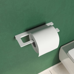 Держатель для туалетной бумаги IDDIS без крышки металл белый / SLIWT00i43