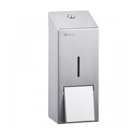 Дозатор MERIDA STELLA R для пены картриджный 700мл металл матовая сталь / DSM117.R