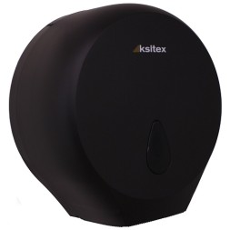 Диспенсер туалетной бумаги Ksitex для средних рулонов пластик черный / TH-8002B