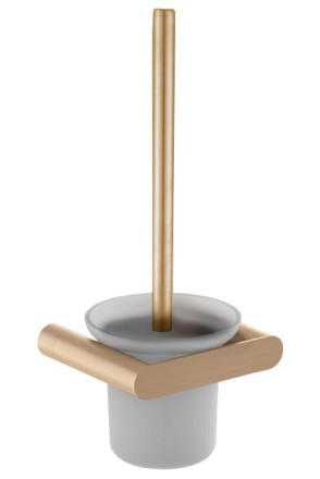 Ершик для унитаза Nofer настенный золото / 16877.G