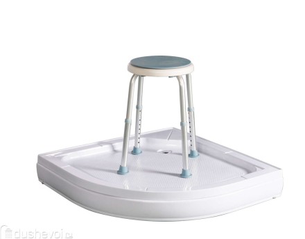 Стул для ванной и душа River ALBA нержавеющая сталь/пластик Хром / 10000001973