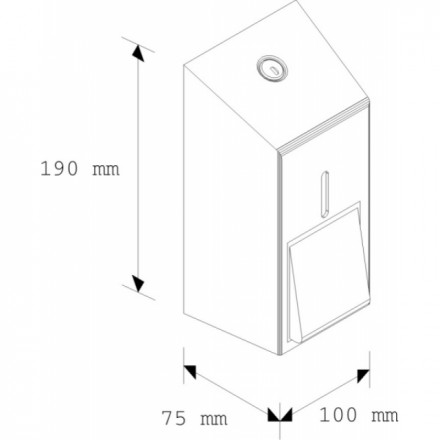 Дозатор MERIDA STELLA для жидкого мыла наливной 400 мл металл хром / DSP102