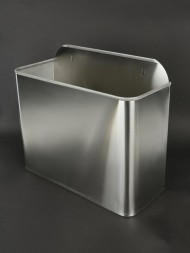 Контейнер для мусора NOFER  настенный 11 л металл матовая сталь/ 14098.2.S