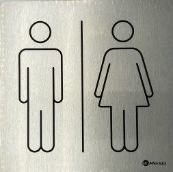Табличка Merida &quot;Мужской и женский туалет&quot; / GSM005.R
