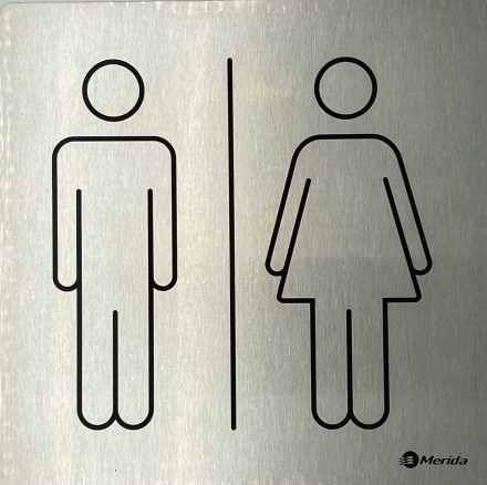 Табличка Merida &quot;Мужской и женский туалет&quot; / GSM005.R