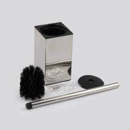 Ёрш для унитаза Klimi квадратный настенный металл хром / 80175