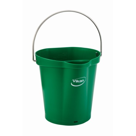 Ведро Vikan 6 л пластик зеленое / 56882